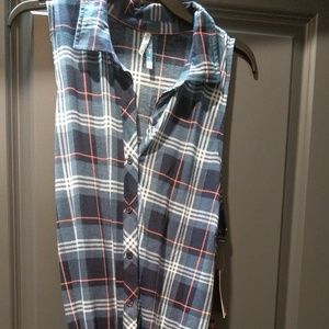 Wallflower plaid button-down dress